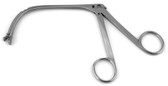 King Adenoid Punch Forceps , Triangular Jaw And Strongly Curved Shaft  , 6.0 Mm Upper Jaw And 7.0 Mm Lower Basket , Shaft: 4 1/8"