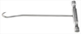 Bone Hook Sharp Stainless Steel T-Handle 7"
