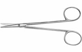 Strabismus Scissors , Rounded Blades, Blunt , Curved , Length: 4