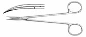 Kelly Dissecting Scs, Curved Sharp/Sharp, 5-5/8" (143Mm) Length