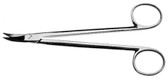 Quimby Gum Scissors , Sharp , Straight , Length: 5.125