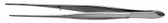 Cushing Thumb Forceps , Flat Serrated Handles , Scraper End , Dressing Forceps, Serrated , Length: 7.125