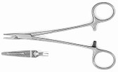 Crile-Wood Needle Holder , Serrated Jaws , Length: 6