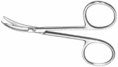 Shortbent Stitch Scissors , Curved , Delicate Pattern , Length: 3.5