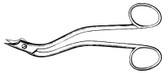 Heath Suture Scissors, 6-1/8" (15.4 Cm), Serrated Blade