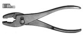 Slip Joint Pliers, Stainless Steel, Length: 8"