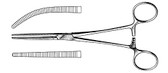 Rochester-Pean Hemostatic Fcp Str 12"