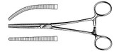 Rochester-Pean Hemostatic Forceps Curved 18"