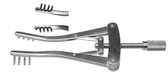 Alm Retractor , 4X4 Sharp Prongs, 2.5" Spread , Length: 4