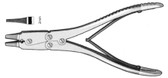 Wire Extraction Pliers/Forceps, Tungsten Carbide Jaws, Double Action , 2.0Mm Jaws, Length: 7"