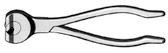 Diamond Pin " Wire Cutter, 6-1/2" (16.5 Cm, Cuts Up To 2 Mm 5/64") Diameter Hard Wire, Tungsten Carbide