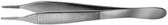 Adson Dressing Forceps , Tungsten Carbide , Serrated Platform , Length: 4.75