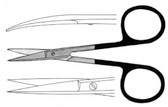 Iris Scissors , Tungsten Carbide , Curved , Length: 4.5