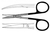 Iris Scissors , Tungsten Carbide , Straight , Length: 4.5