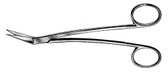 Locklin Gum Scissors, 6 1/4" Str, Angled Bld, Tc