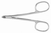 Tissue And Cuticle Nipper, 4" (10.2 Cm), Straight Jaws, Ring Handles