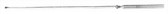 Pratt Rectal Probe Malleable, Sterling Silver 8"