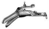 Graves Open Sided Vaginal Speculum, Medium Size, 1-3/8" (3.5 Cm) X 4" (10.2 Cm), 45 Deg. Angled