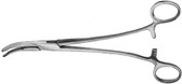 Heaney Hysterectomy Forceps - Straight. Double Groove: 21Cm/8.25In