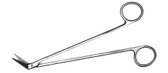 Potts-Smith Scissors , Standard Pattern, Blunt Tips , 60 Degrees, Angled On Side , Length: 7.5