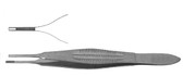 Griffith Brown Forceps , Delicate, 9X9 Brown-Adson Type Teeth, Castroviejo Body , Length: 4.75