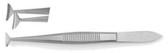 Converse (Green) Eye Fixation Forceps , Jaws With Fine Teeth , Standard Pattern , Width: 13 , Length: 4