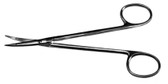 Littler Plastic Surgery & Suture Scissors , With Suture Hole In Blades , Curved , Length: 4.75