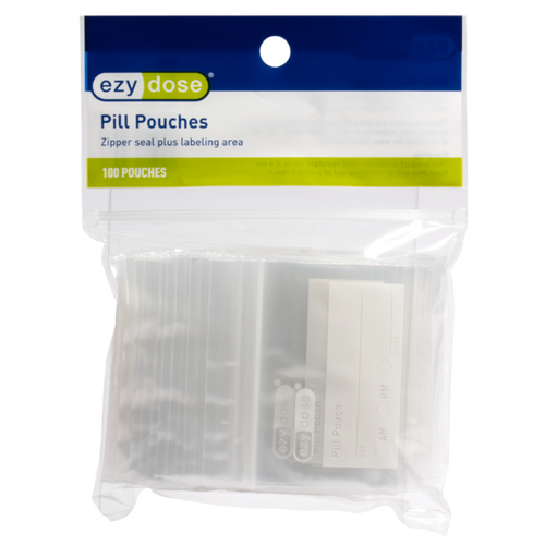 Clear Disposable Pill Pouches 100 Count 