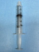 A syringe pulled out 