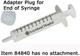 Imprinted 2 TSP Oral Syringe with Adapter Plug