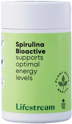 Lifestream Spirulina Bioactive is a Biogenic Wholefood concentrate of dehydrated fresh water blue-green microalgae