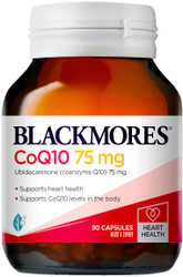Blackmores CoQ10 75mg is a natural source of coenzyme Q10 and a powerful antioxidant. It provides support for cellular energy production and helps maintain normal healthy functioning of the heart