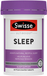Swisse UltiBoost Sleep promotes calmness and relaxation and to assist in relieving nervous tension and promoting natural, restful sleep