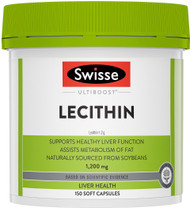 Swisse UltiBoost Lecithin 1200mg supports liver health and fat metabolism