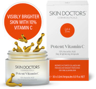 Skin Doctors Potent Vitamin C Ampoules Instantly activates collagen and provides antioxidant protection for firm, glowing skin 