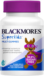 Blackmores Superkids Multi Gummies - sugar free formulation, 12 essential nutrients to support kids growth