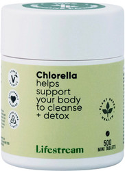 Lifestream Chlorella Mini Tabs Body Cleanser helps to cleanse and detoxify the body