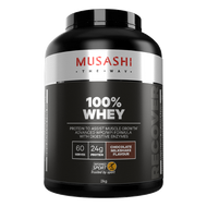 Musashi 100% Whey Chocolate flavour is the ultimate protein source to meet the heavy demands of training