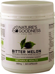 Nature's Goodness Bitter Melon Nutritional Support 500mg 365 Caps