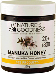 Nature's Goodness Manuka Honey 100% Pure Bioactive 20+ 800MGO 250g