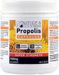 Nature's Goodness Propolis Super Strength 1000mg is a rich source of flavonoids