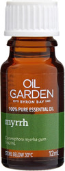 Oil Garden Myrrh Pure Essential Oil is inspiring, warming and fortifying for: Fungal infections, cold & flu and mucous congestion