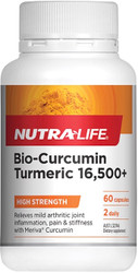 Nutra-life Bio-Curcumin Turmeric 16,500 offers relief of mild arthritic and mild osteoarthritic pain and medically diagnosed Irritable Bowel Syndrome (IBS)
