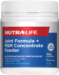 Nutra-life Joint Formula + MSM Concentrate combines Glucosamine sulfate and Chondroitin sulfate to support the health and function of joints