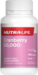 Nutra-life Cranberry 50000mg high-strength, one-a-day urinary tract and bladder support
