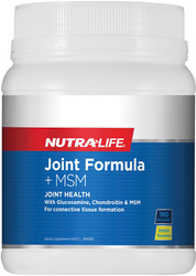 Nutra-life Joint Formula + MSM Lemon joint nutrition to support joints, also supports cartilage