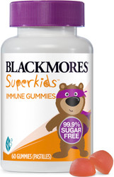 Blackmores Superkids Immune Gummies 99.5% sugar free formulation to support kids’ immunity