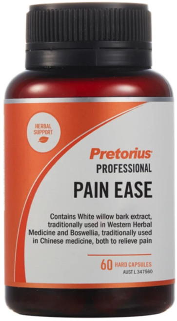 Pretorius Pain Ease relieves joint aches and pains, fever and headache symptoms and decreases symptoms of indigestion, or dyspepsia