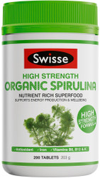 Swisse Ultiboost High Strength Organic Spirulina supports energy production, immune function, bone structure, nervous system