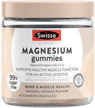 Swisse Ultiboost Magnesium Gummies maintains healthy muscle function and supports muscle relaxation and bone health